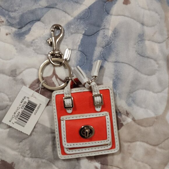 **BUNDLE FOR @sandinsun **NWT/NIB Coach Legacy Mini Bag Charm  Key Fob - Picture 2 of 8